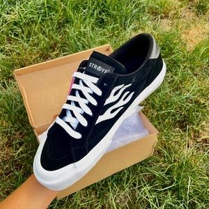 SOLD •• NEW Black Suede Straye Skate Sneakers